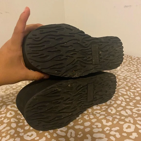 Demonia Black Platform Buckle Boots - Picture 7 of 8